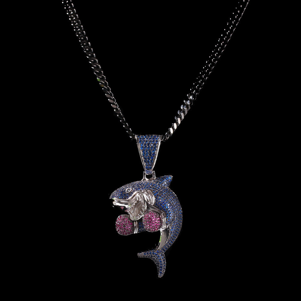 Boxing Shark Pendant