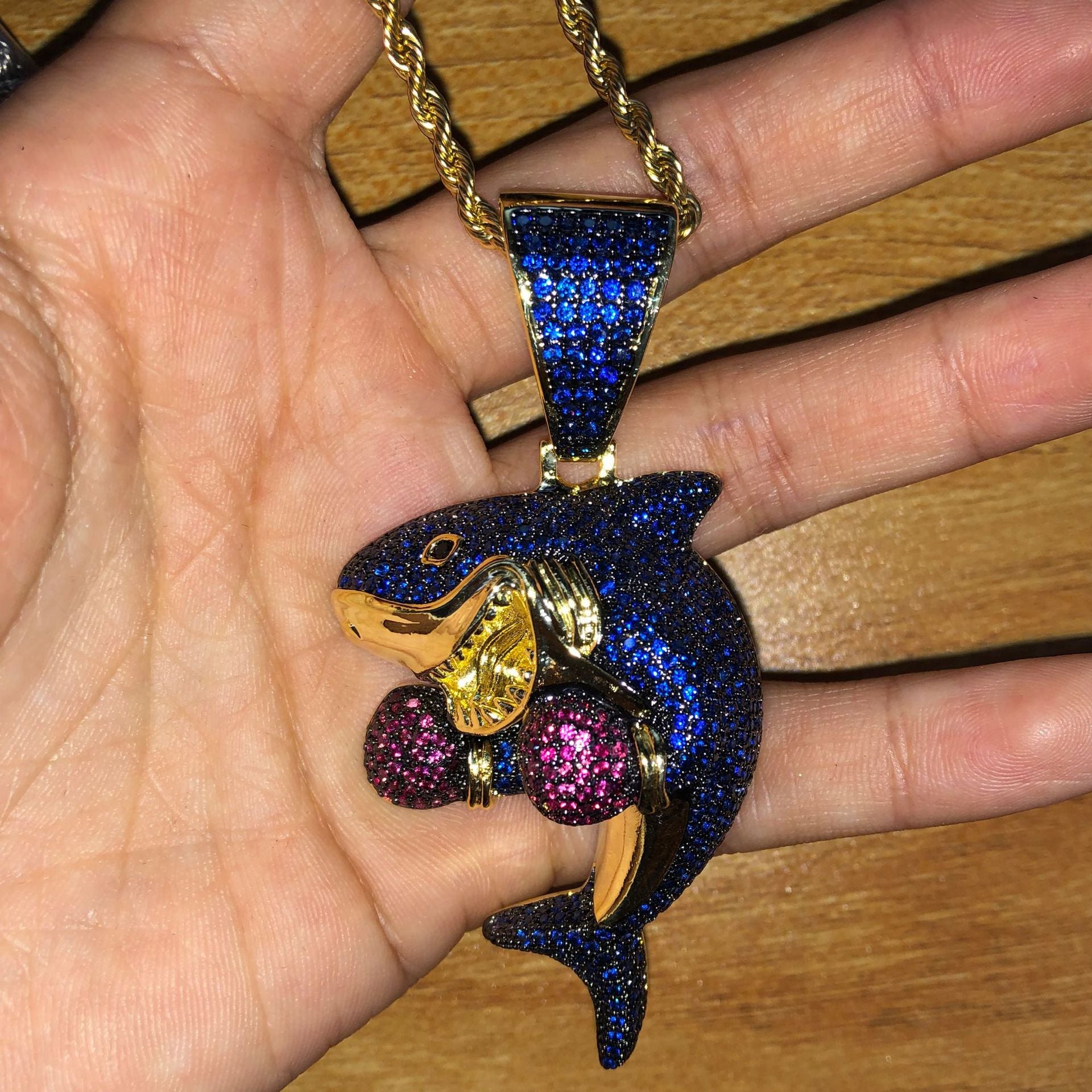 Boxing Shark Pendant